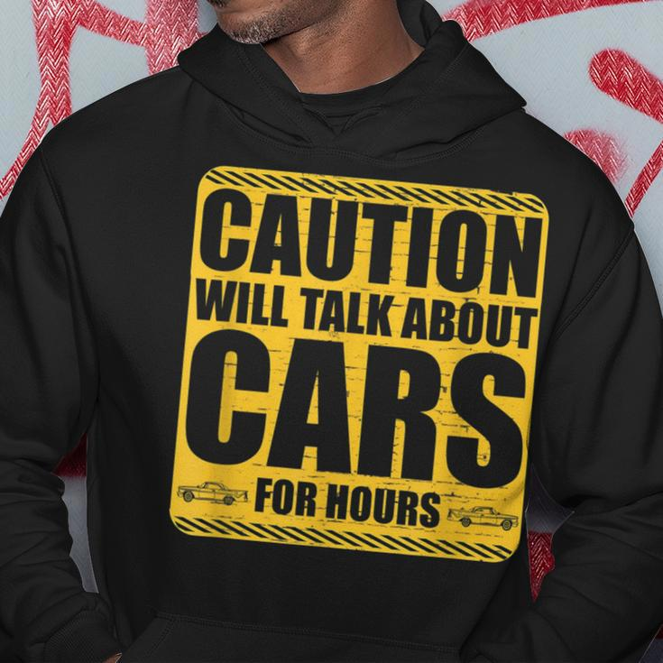 Caution Will Talk About Cars For Hours Auto Mechanic Mechanic Funny Gifts Funny Gifts Hoodie Unique Gifts