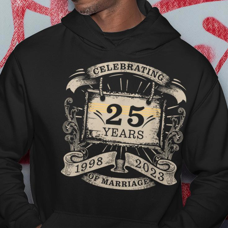 Celebrating 25 Year Of Marriage Anniversary Matching HisHer Hoodie Funny Gifts