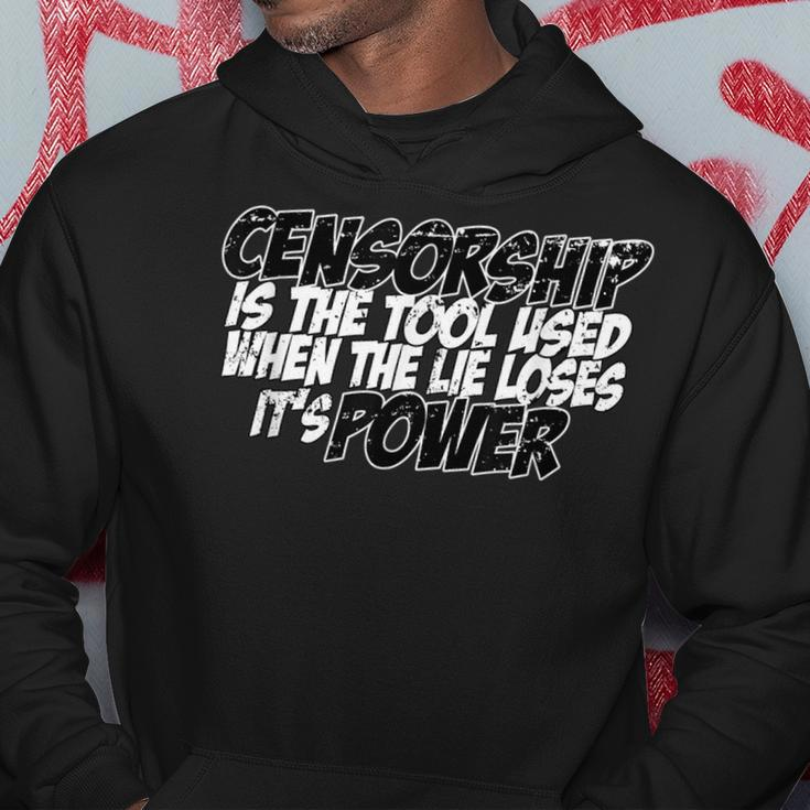 Censorship Is Bad Libertarian Free Thinking Hoodie Unique Gifts