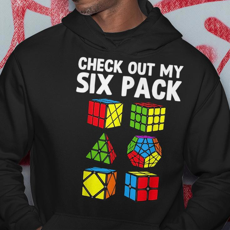 Check Out My Six Pack Puzzle Cube Funny Speed Cubing Hoodie Funny Gifts