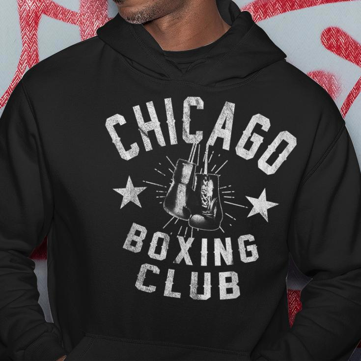 Chicago Boxing Club Vintage Chi-Town Retro Boxer Hoodie Unique Gifts