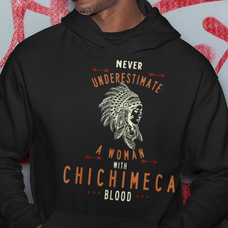 Chichimeca Native Mexican Indian Woman Never Underestimate Indian Funny Gifts Hoodie Unique Gifts