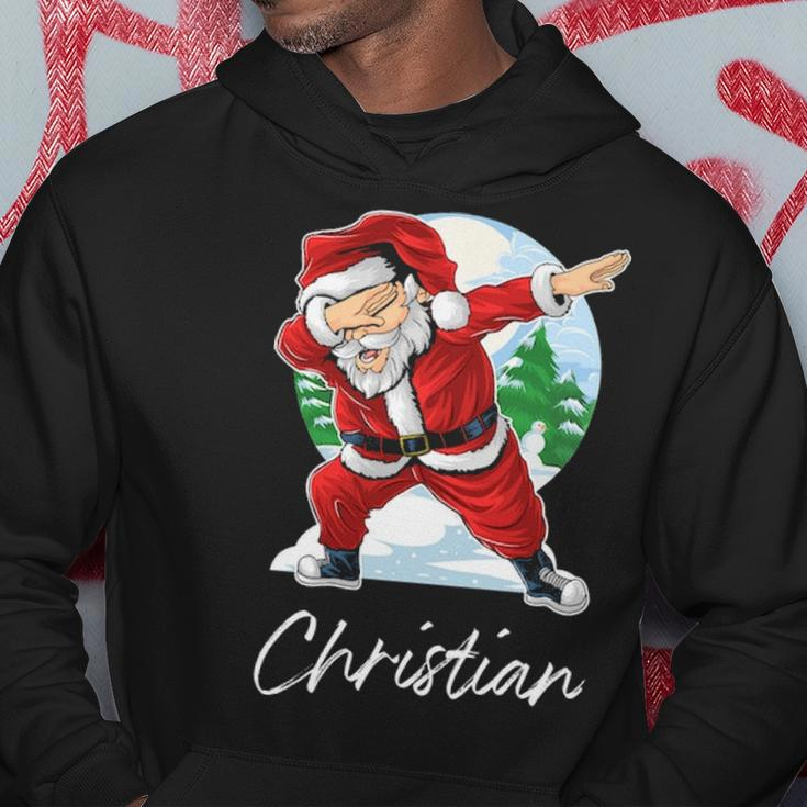 Christian Name Gift Santa Christian Hoodie Funny Gifts