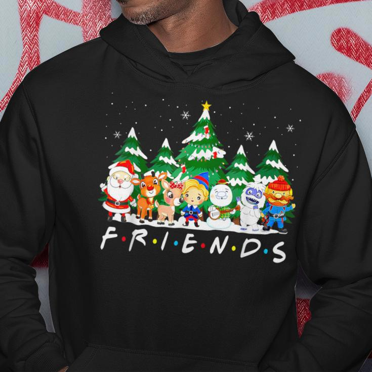 Christmas Friends Santa Rudolph Snowman Xmas Family Pajamas Hoodie Personalized Gifts