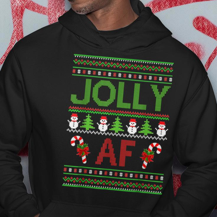 Christmas Jolly Af Ugly Sweater Xmas For Vacation Hoodie Unique Gifts