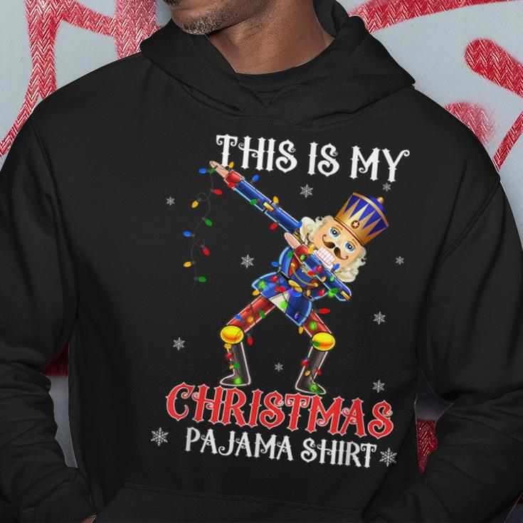 This Is My Christmas Pajama Dabbing Nutcracker Hoodie Unique Gifts