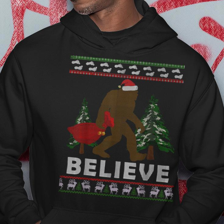 Christmas Sasquatch Santa Bigfoot Believe Yeti Xmas Hoodie Unique Gifts