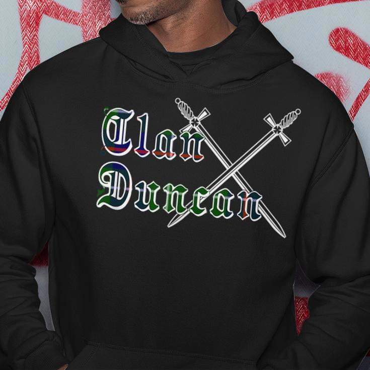 Clan Duncan Surname Last Name Scottish Tartan Funny Last Name Designs Funny Gifts Hoodie Unique Gifts