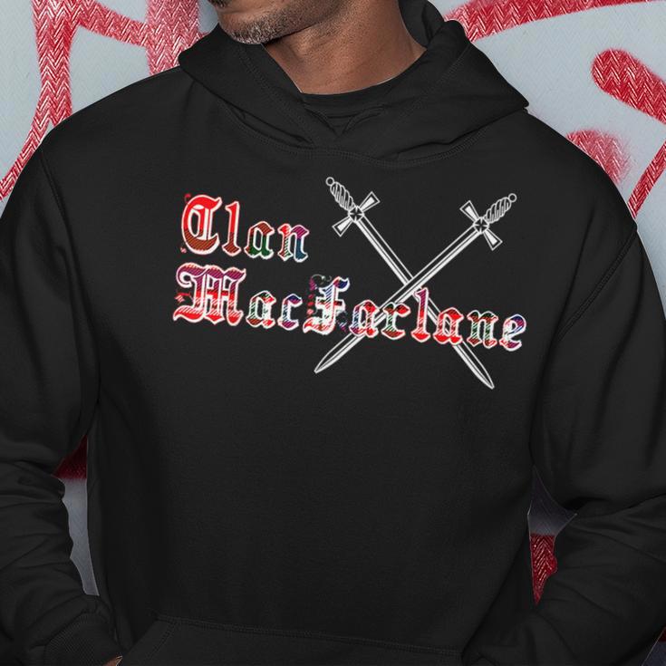 MacFarlane Modern Clan Half Of Tartan Hoodie