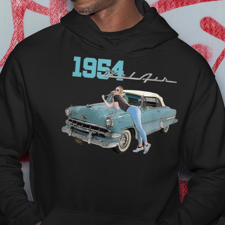 Classic Cars 1954 Belair 50S Convertible Car Collectors Hoodie Unique Gifts