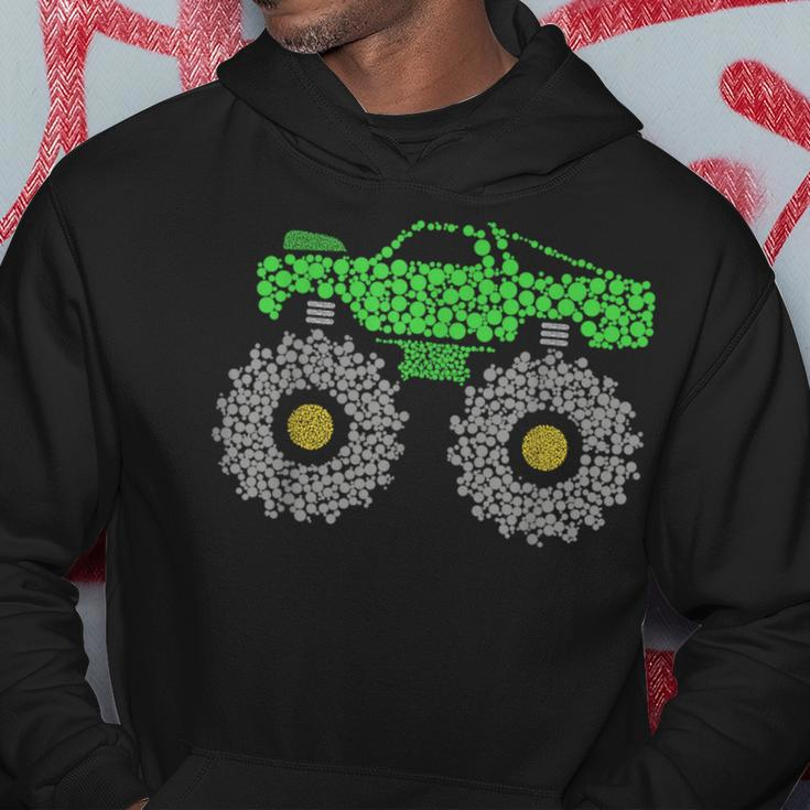 Colorful Polka Dot Monster Truck International Dot Day Hoodie Unique Gifts
