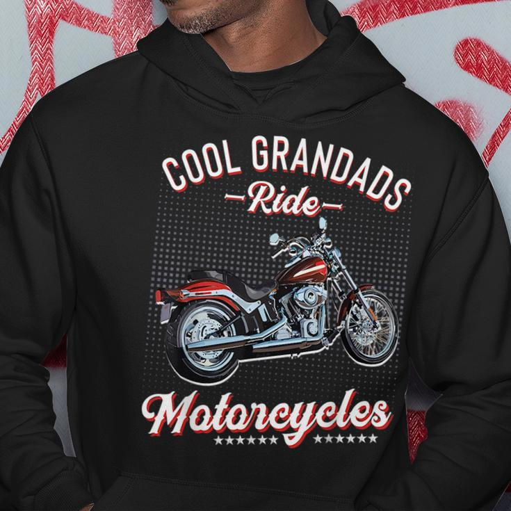 Cool Grandads Ride Motorcycles Grandad Biker Motorbike Hoodie Unique Gifts