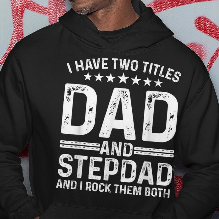 Cool Stepdad For Dad Father Stepfather Step Dad Bonus Family Hoodie Funny Gifts