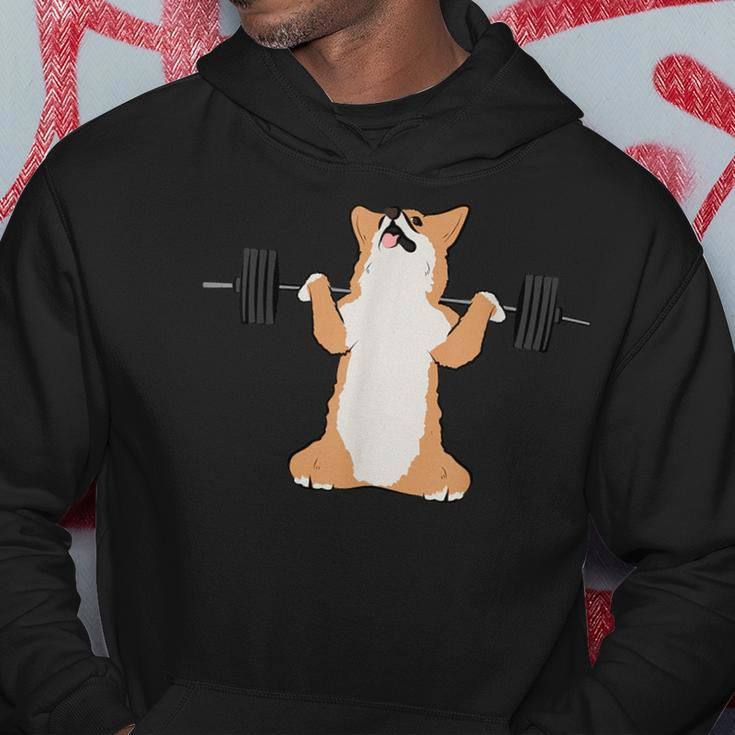 Corgi Dog Squat Funny Fitness Gym Workout Swole Dank Meme Hoodie Unique Gifts