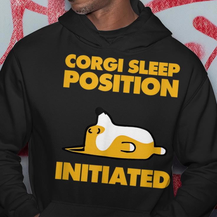 Corgi Sleep Position InitiatedHoodie Unique Gifts