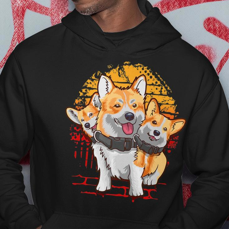 Corgibus | Funny Cute Corgi Dog Lover Graphic Meme Hoodie Unique Gifts