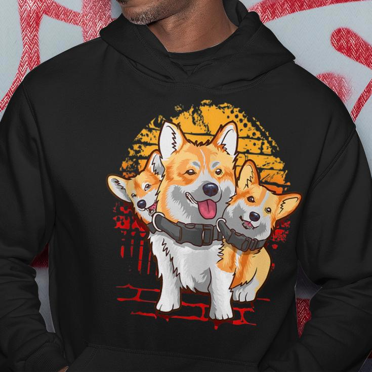 Corgibus | Funny Cute Corgi Dog Lover Graphic Meme Hoodie Unique Gifts