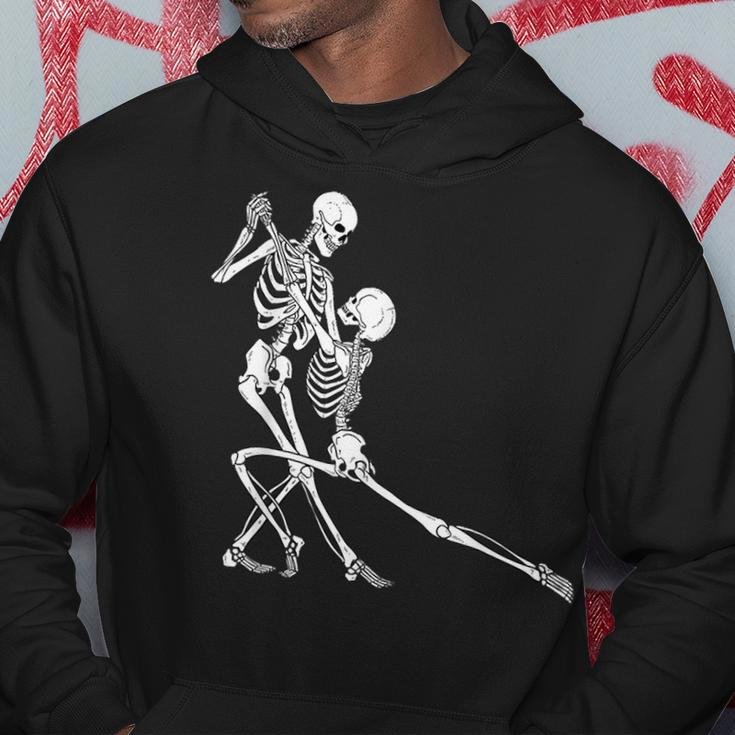 Couple Dancing Skeletons Vintage Day Of Thedead Halloween Dancing Funny Gifts Hoodie Unique Gifts