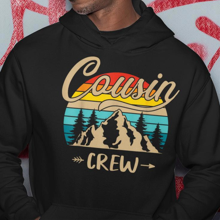 Cousin Crew Camping Sunset Summer Camp Retro Matching Trip Hoodie Unique Gifts