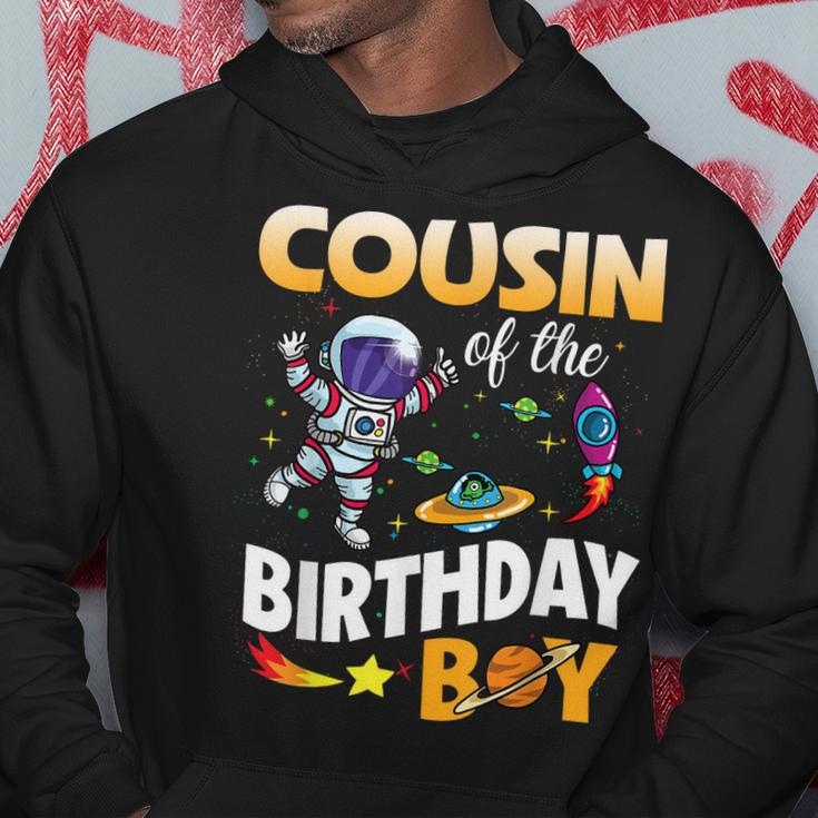 Cousin Of The Birthday Boy Space Astronaut Birthday Family Hoodie Unique Gifts