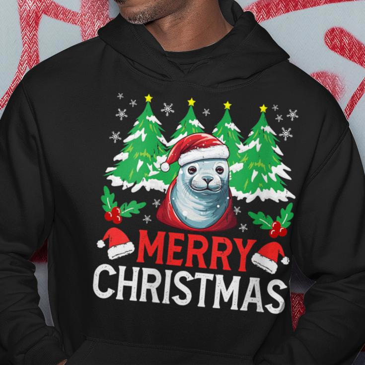 Crabeater Seal Christmas Pajama Costume For Xmas Holiday Hoodie Unique Gifts