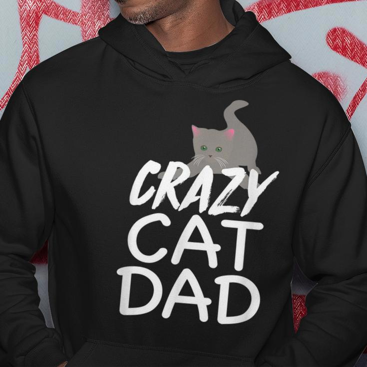 Crazy Cat Dad | Funny Fathers Day | Kitten Dads Hoodie Unique Gifts