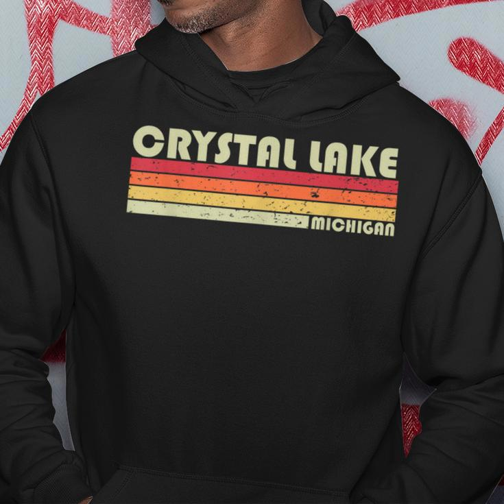 Crystal Lake Michigan Funny Fishing Camping Summer Gift Hoodie Unique Gifts