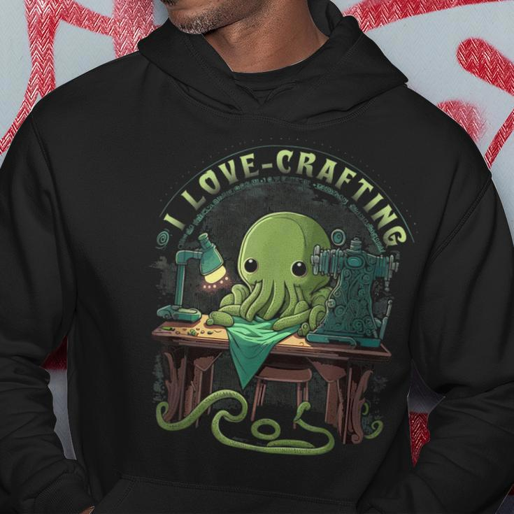 Cthulhu I Love Crafting Cute Sewing Cthulhu Sewing Hoodie Unique Gifts