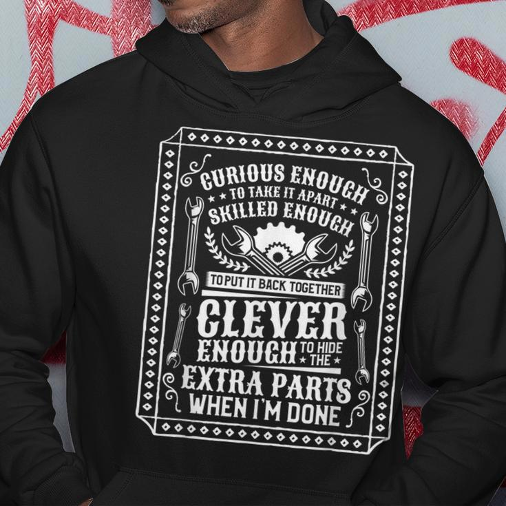 Curious Enough To Take It Apart Car Auto Mechanic Engineer Gift For Mens Hoodie Unique Gifts