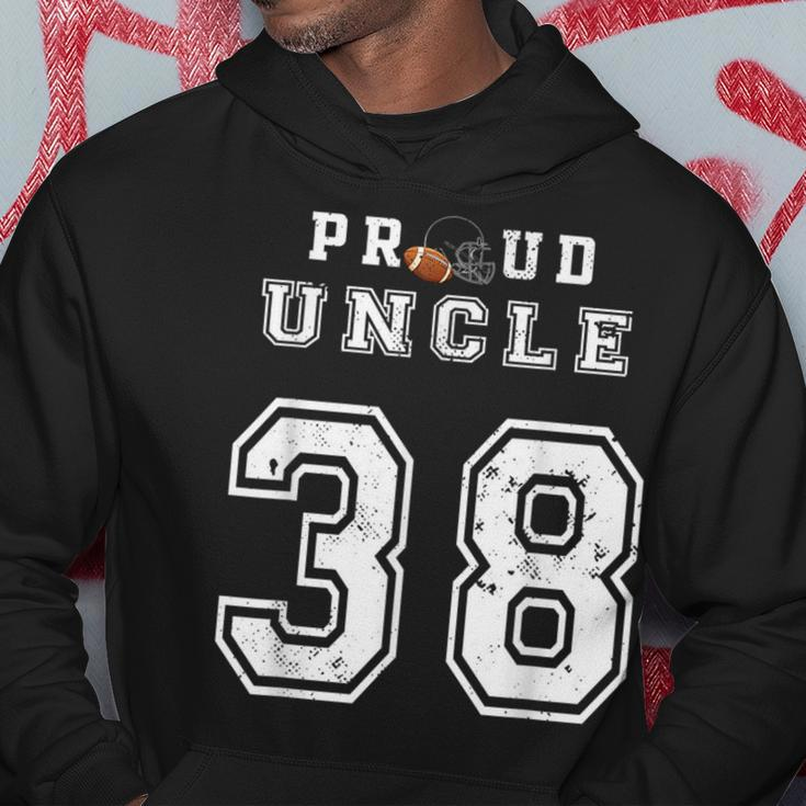 Custom Proud Football Uncle Number 38 Personalized For Men Hoodie Unique Gifts