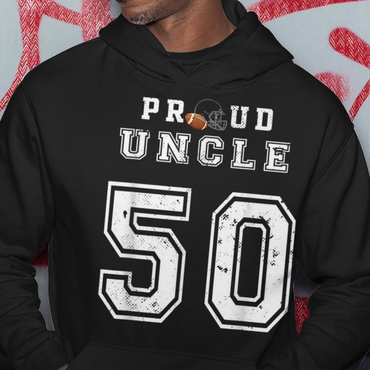 Custom Proud Football Uncle Number 50 Personalized For Men Hoodie Unique Gifts