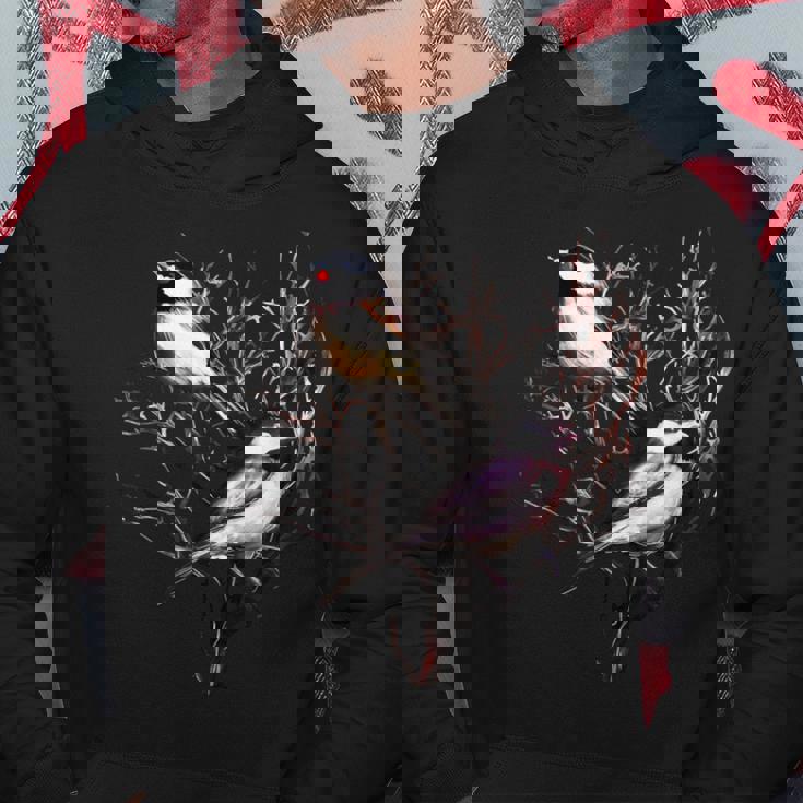 Cute Black Capped Chickadees In Branches Hoodie Unique Gifts