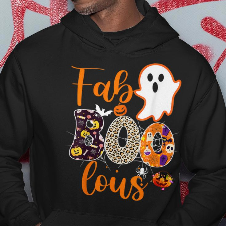 Cute Boo Ghost Halloween Fab Boo Lous Leopard Hoodie Unique Gifts