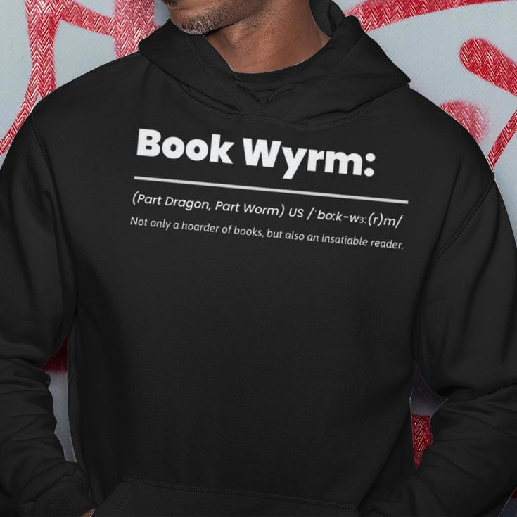 Cute Book Worm Definition | Funny Librarian Book Dragon Hoodie Unique Gifts