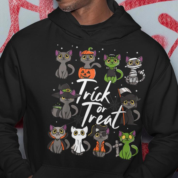 Cute Halloween Cats Trick Or Treat Hoodie Unique Gifts