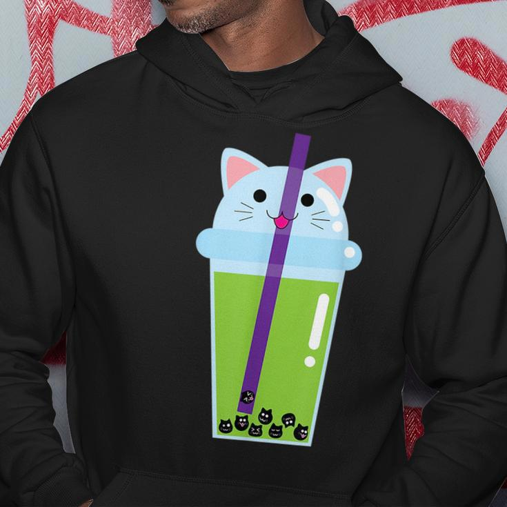 Cute Kawaii Bubble Tea Boba Milk Tea Cat Lover Gift Kit-Tea Gifts For Cat Lover Funny Gifts Hoodie Unique Gifts