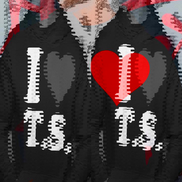 Cute Red Heart I Love TS Hoodie Unique Gifts