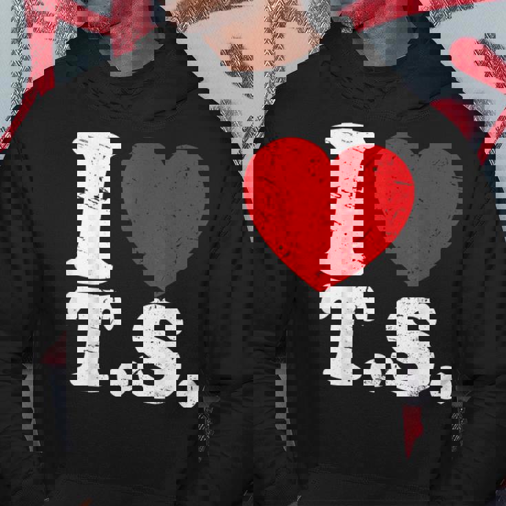 Cute Red Heart I Love TS Hoodie Unique Gifts