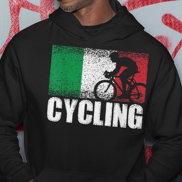 Cycling Sport Italy Flag Italian Bicycle Racing Cyclist Hoodie Unique Gifts