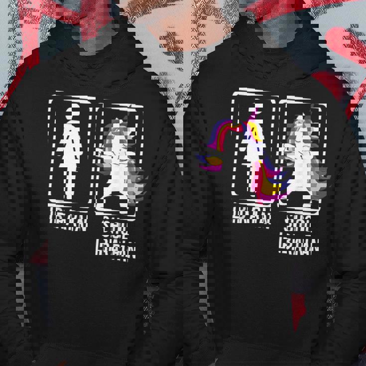 Dabbing Unicorn School Librarian Dabs Library Hip Hoodie Unique Gifts