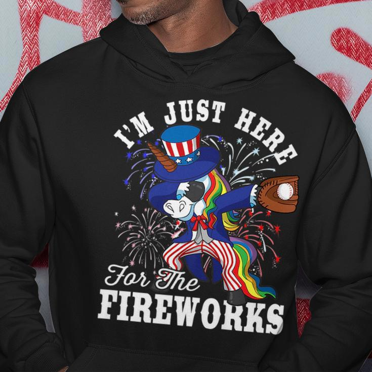 Dabbing Unicorn Uncle Sam Baseball 4Th Of July Usa Patriotic Hoodie Unique Gifts