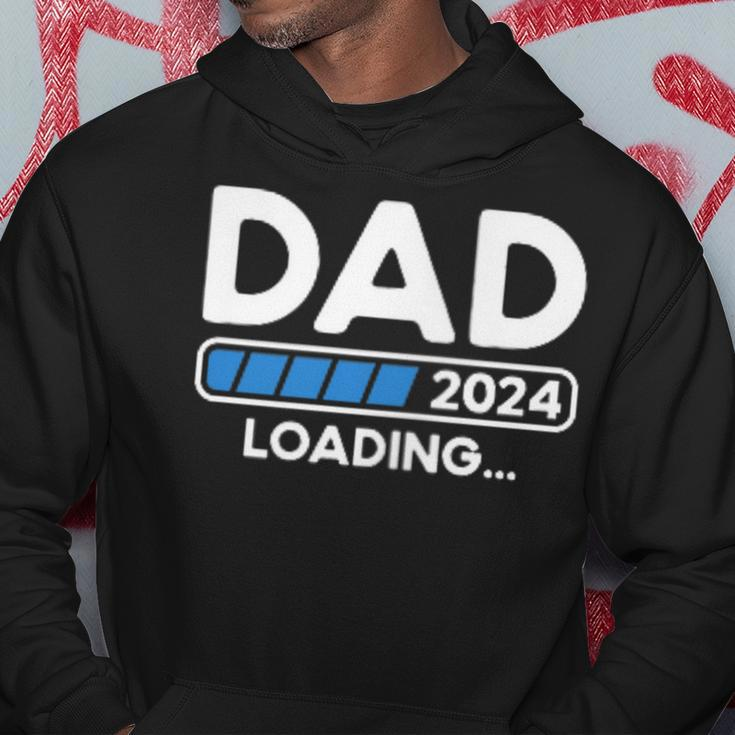 Dad 2024 Loading Pregnancy 2024 Father To Be Soon To Be Dad Hoodie Personalized Gifts