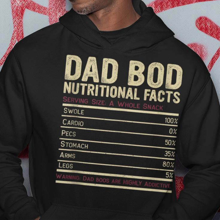 Dad Bod Nutritional Facts Funny Father Hoodie Unique Gifts