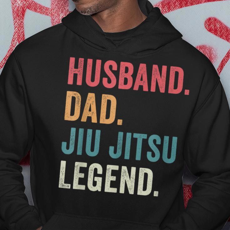 Dad Husband Jiu Jitsu Legend Jiu Jitsu Dad Fathers Day Hoodie Funny Gifts