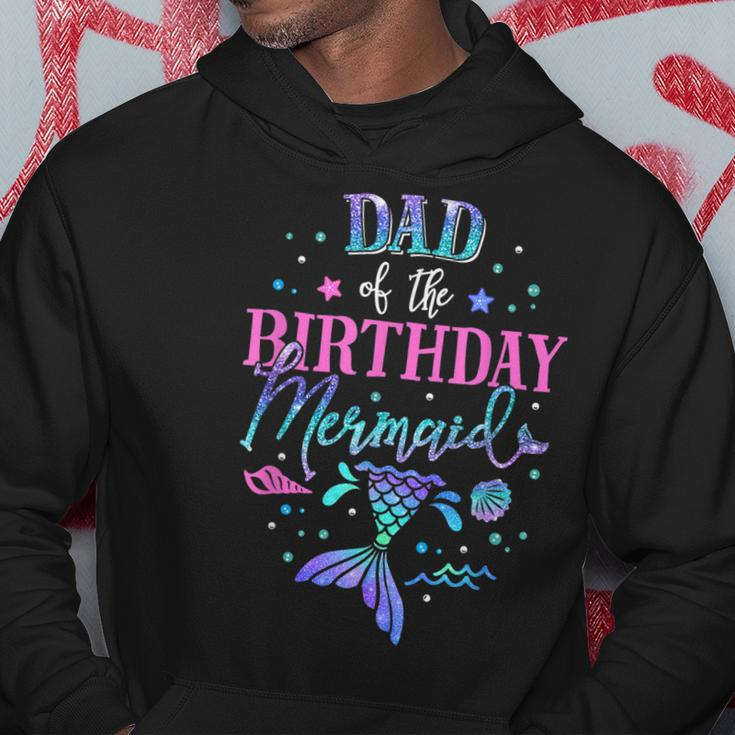 Dad Of The Birthday Mermaid Party Matching Family Daddy Hoodie Unique Gifts