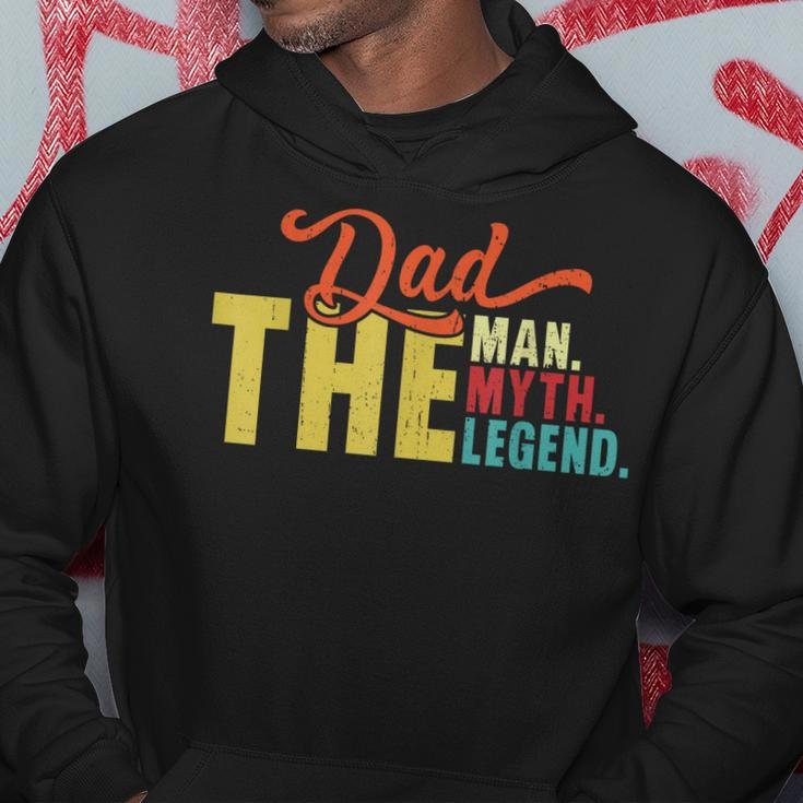 Dad The Man Myth Legend Vintage Fathers Day Daddy Hoodie Unique Gifts