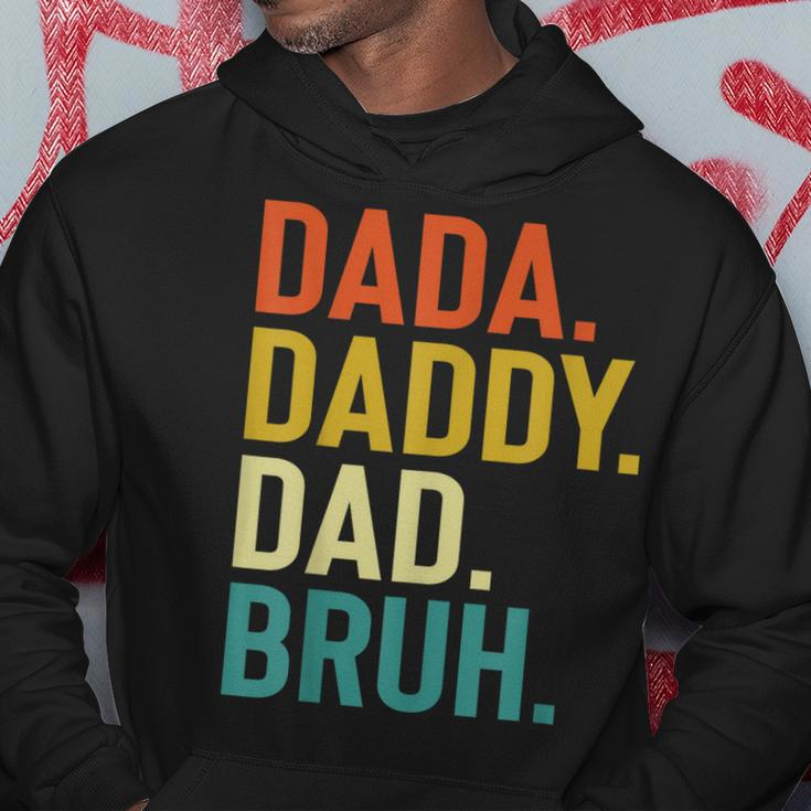 Dada Daddy Dad Bruh Fathers Day Funny Vintage For Father Gift For Mens Hoodie Funny Gifts
