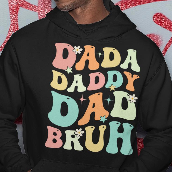 Dada Daddy Dad Bruh Groovy Funny Fathers Day 2023 Hoodie Unique Gifts