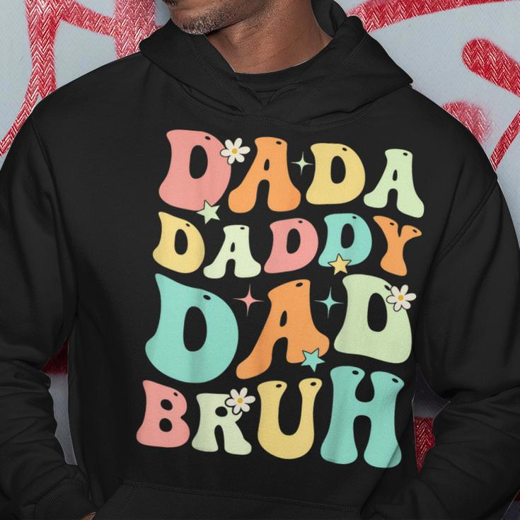 Dada Daddy Dad Bruh Groovy Funny Fathers Day Gift Hoodie Unique Gifts