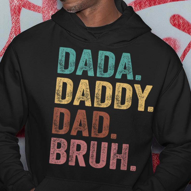 Dada Daddy Dad Bruh Vintage Funny Fathers Day Hoodie Unique Gifts